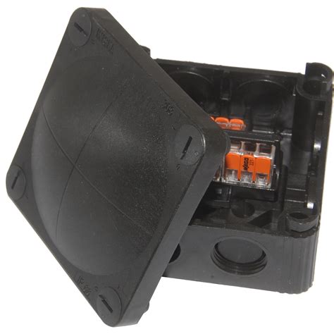 wiska junction box black|wiska outdoor junction box.